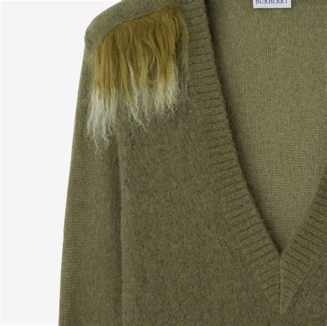 BURBERRY: Pullover in misto lana check .